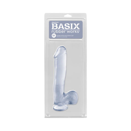 Basix Dong Suction Cup 10 Inch Clear