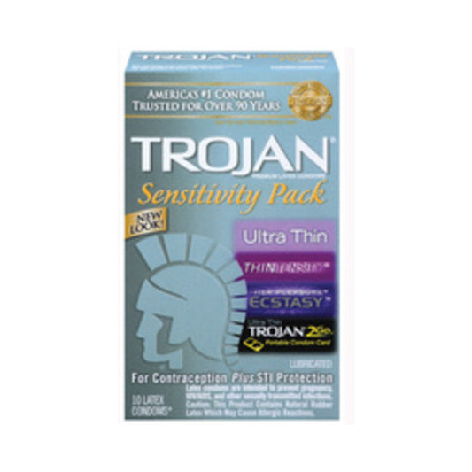 Trojan Sensitivity Latex Condoms Variety Pack 10 Count