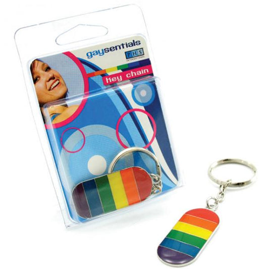 Gaysentials Enamel Key Chain Flag