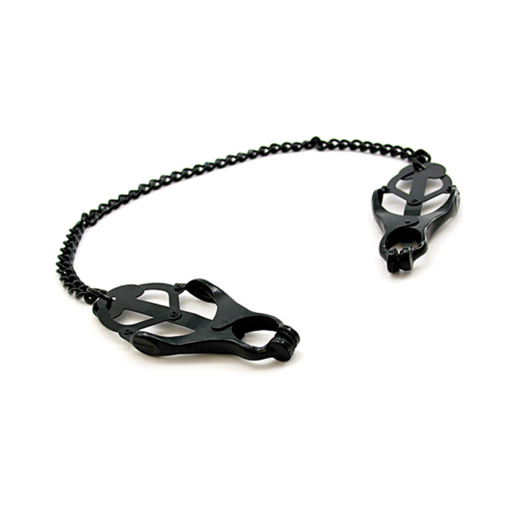 H2H Nipple Clamps Jaws W/Chain (Black)