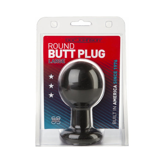Ball Shape Anal Plug Large Black