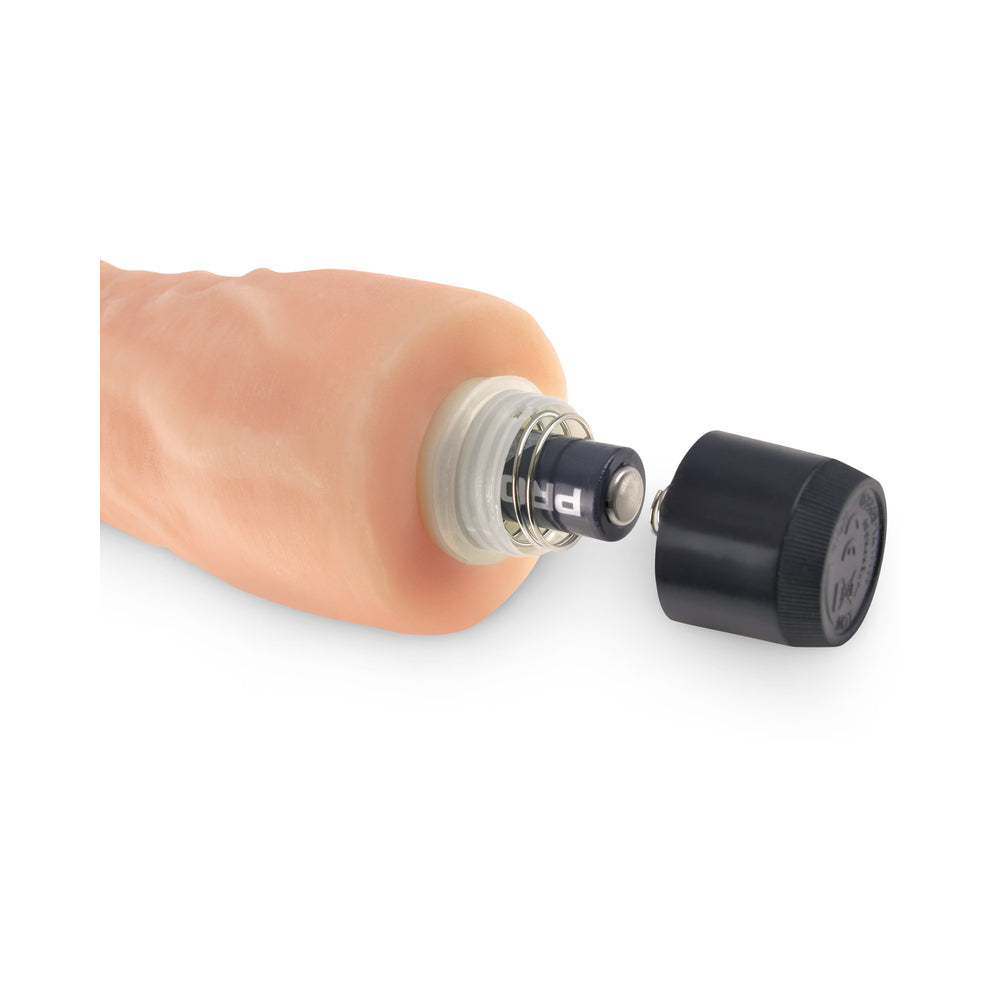 Real Feel Lifelike Toyz No. 6 Beige Vibrating Dildo