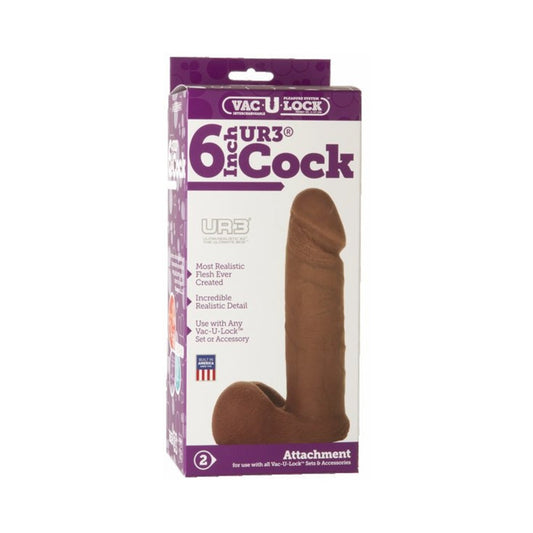 Vac-U-Lock 6 inches Ultraskyn Cock
