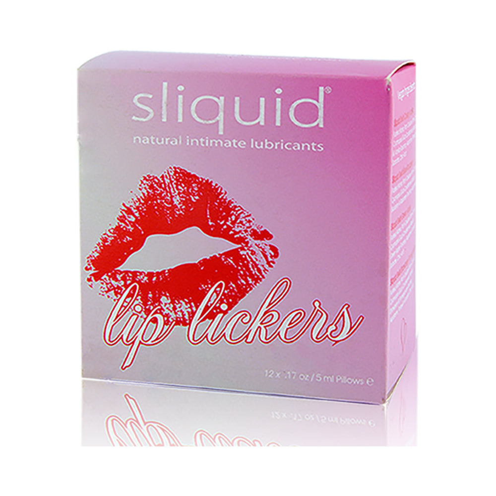 Sliquid Naturals Lip Lickers Lube Cube 12 .17oz Pillow Packs