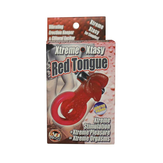Xtreme Ring Of Xtasy Vibrating Red Tongue