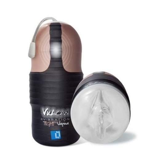 Vulcan + Vibration Tight Vagina Clear Stroker