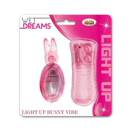 Light Up Orgasmix Bunny Egg Vibrator Pink