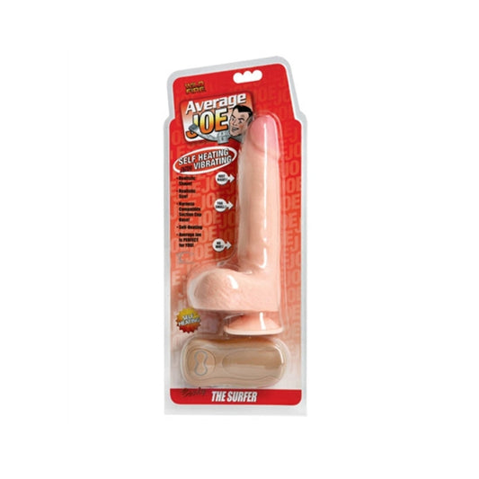 Average Joe The Surfer Brody Vibrating Heating Dildo Beige