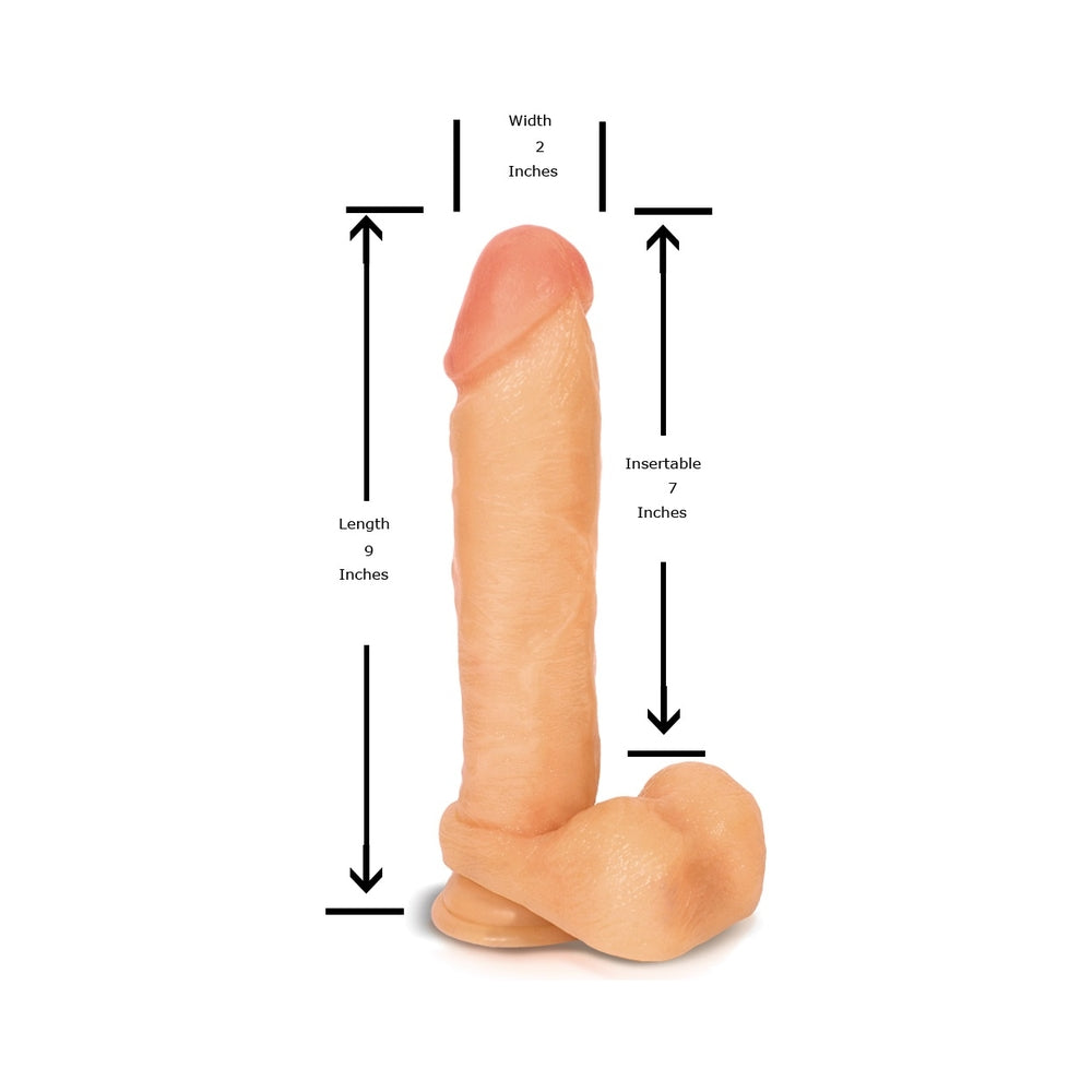 Hung Rider Mitch Dildo Beige 8 inches