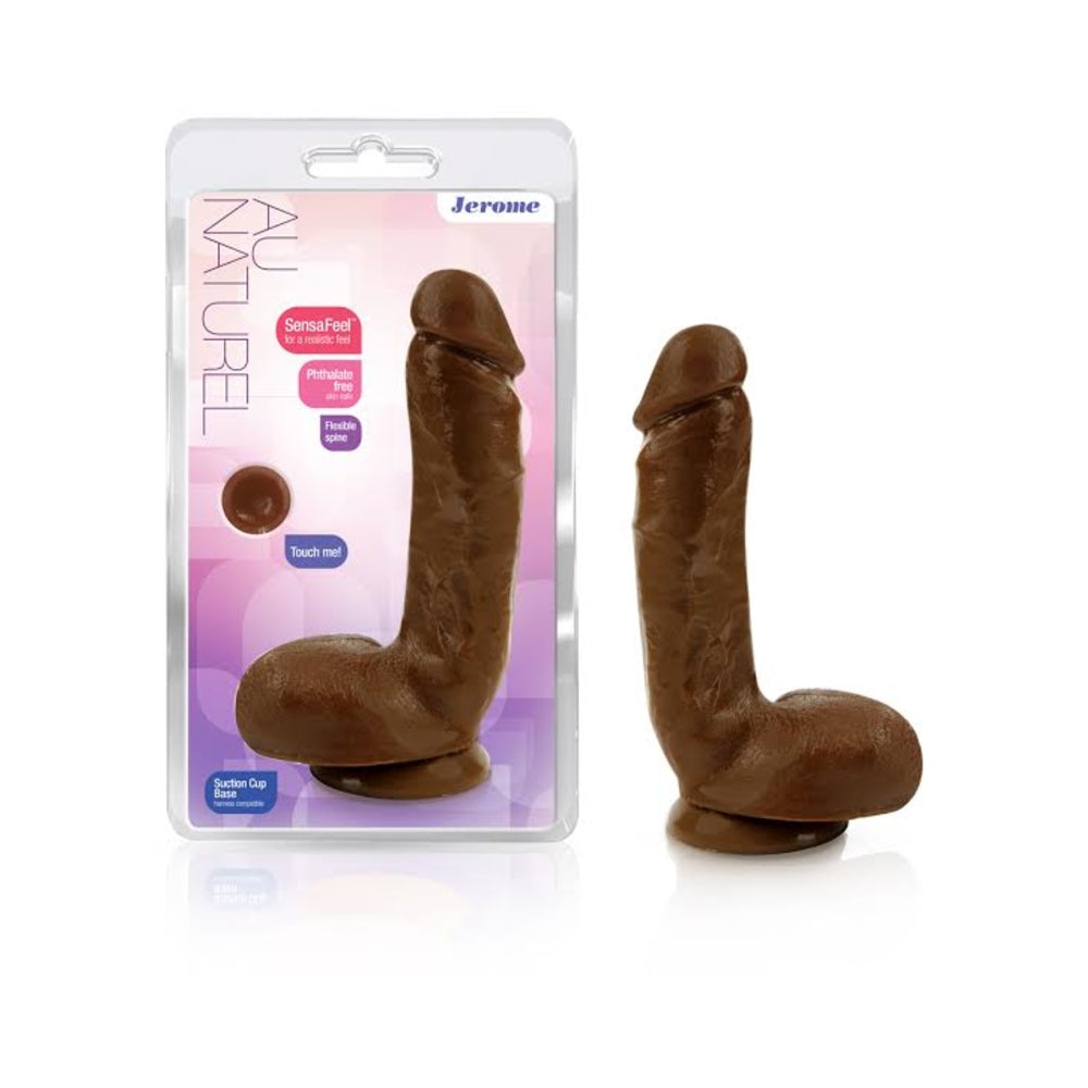 Jerome Dual Density Realistic Brown Dildo