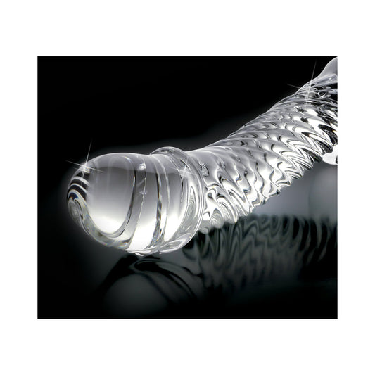 Icicles No 61 Clear Glass Realistic Dildo
