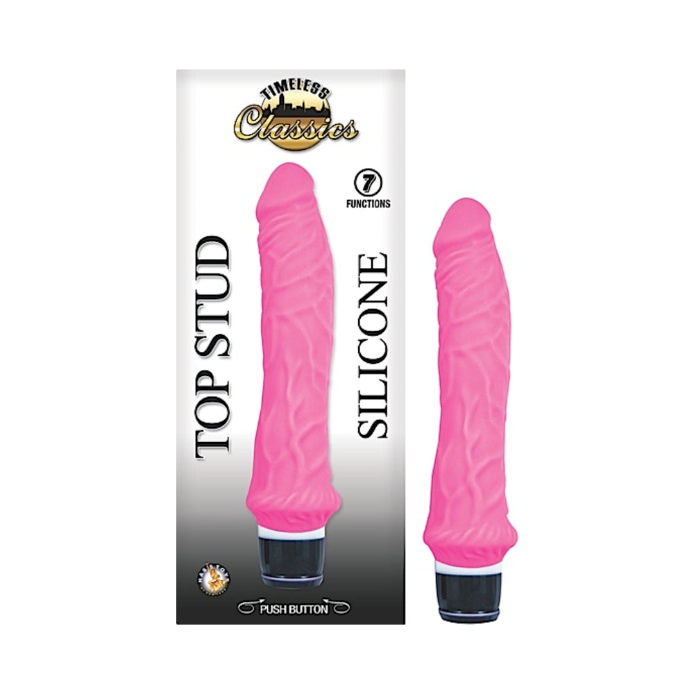Timeless Classics Top Stud Silicone Vibrator Pink