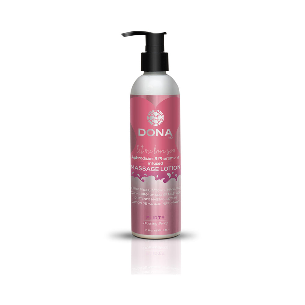Dona Massage Lotion Flirty Aroma: Blushing Berry 8oz