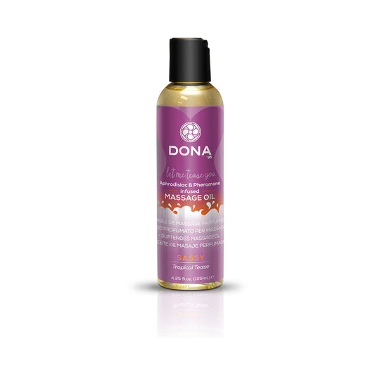 Dona Scented Massage Oil Sassy Tropical Tease 3.75oz