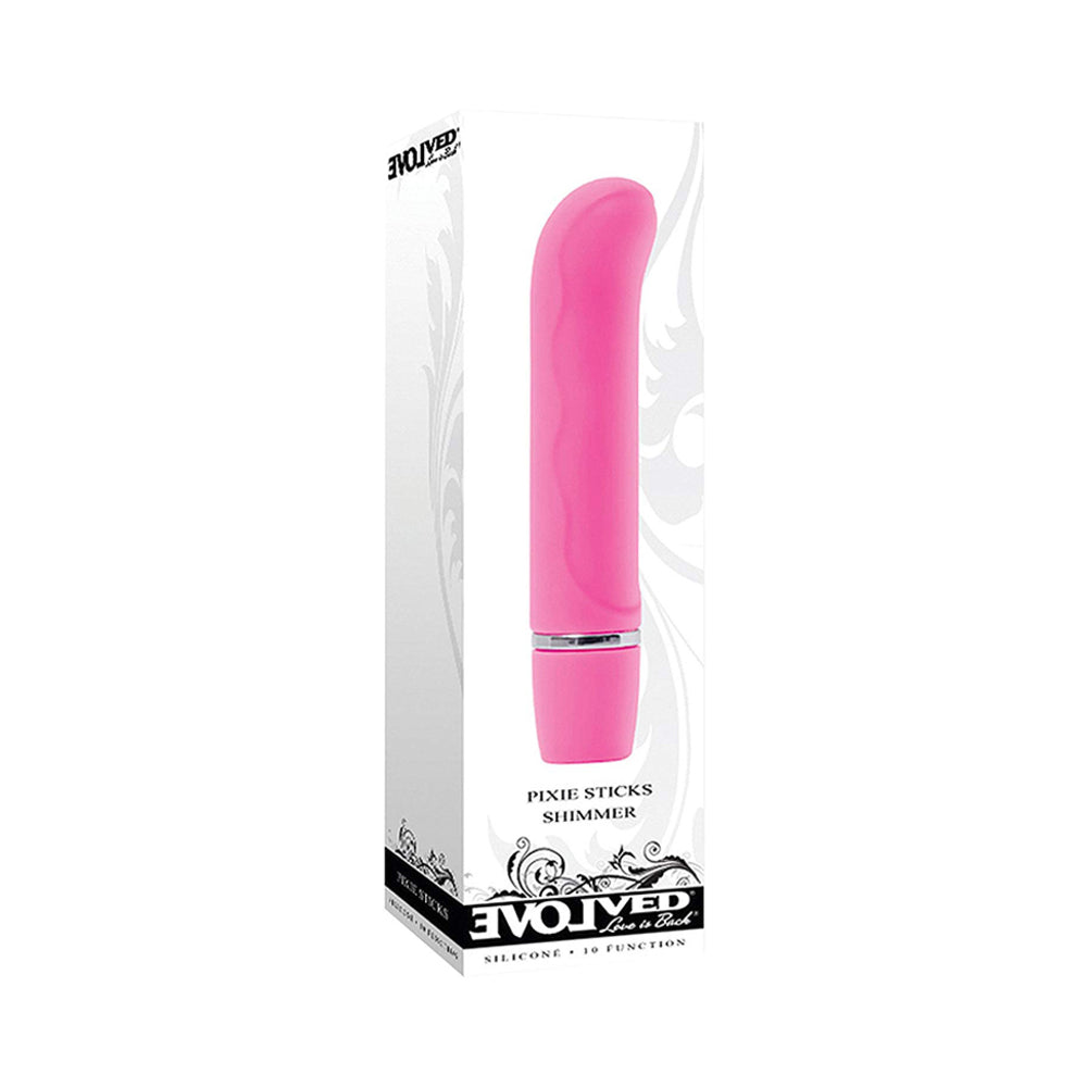 Evolved Pixie Sticks Shimmer Pink Vibrator