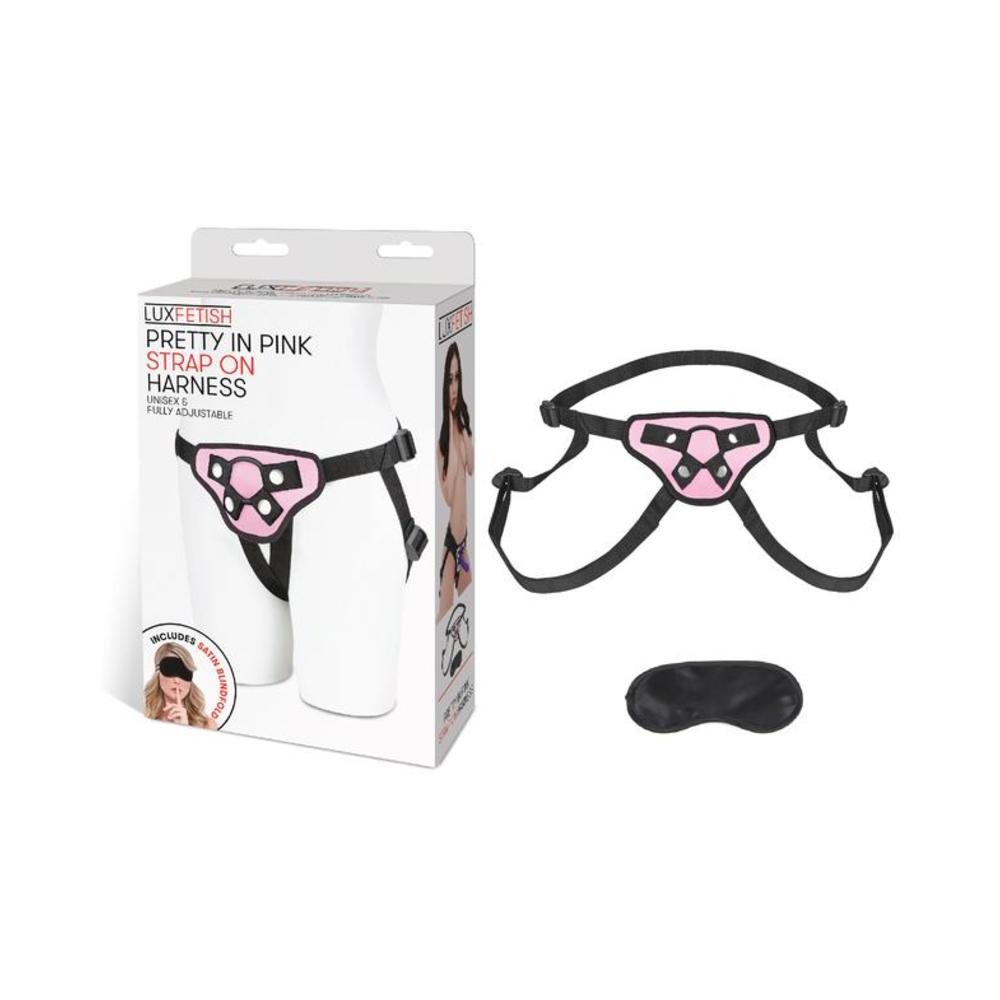 Lux Fetish Pretty In Pink Strap On Harness