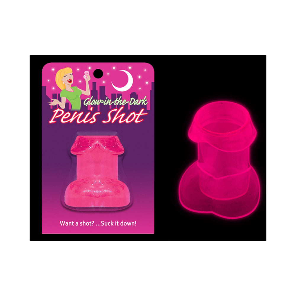 Glow In The Dark Penis Shot Glass Pink