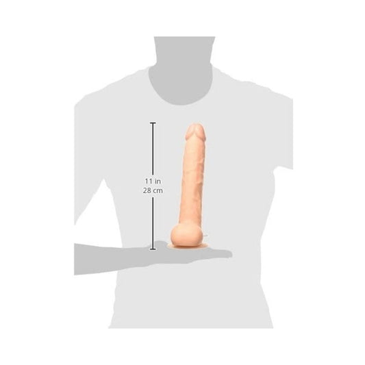 Maxx Men Vibrating 11 inches Straight Dong Beige