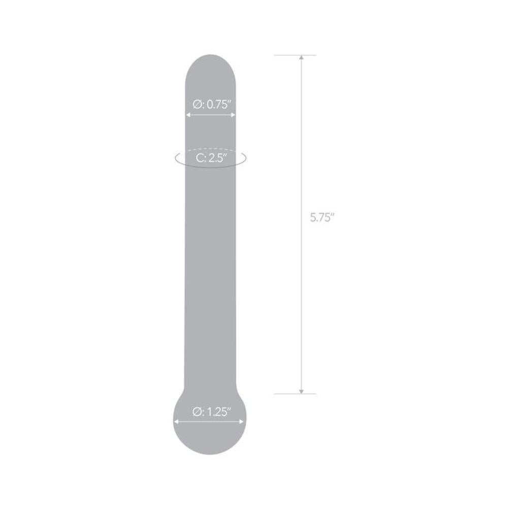 Glas 7 inches Straight Glass Dildo Clear
