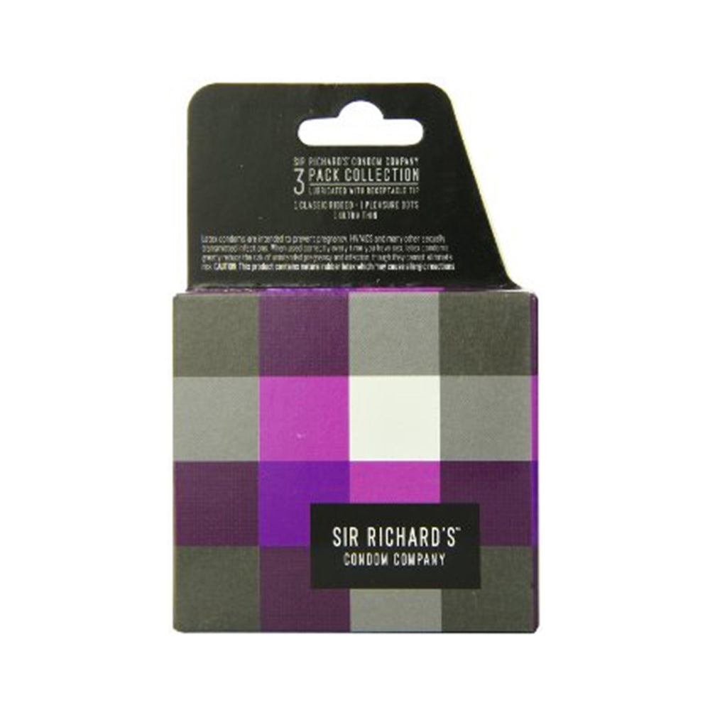Sir Richards Collection 3 Pack Latex Condoms