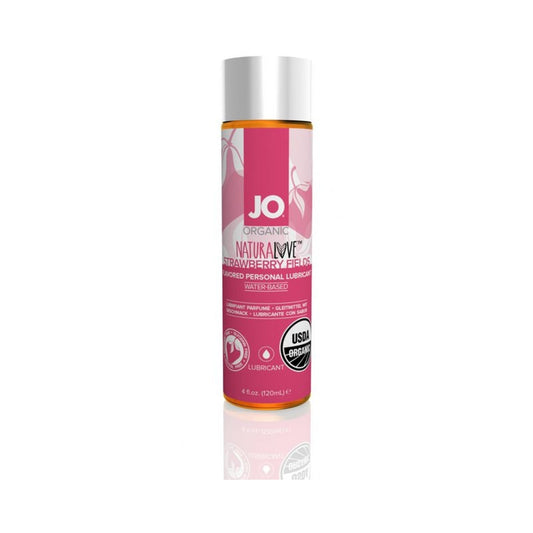 Jo Usda Organic - Strawberry - Lubricant (water-based) 4 Fl Oz / 120 Ml