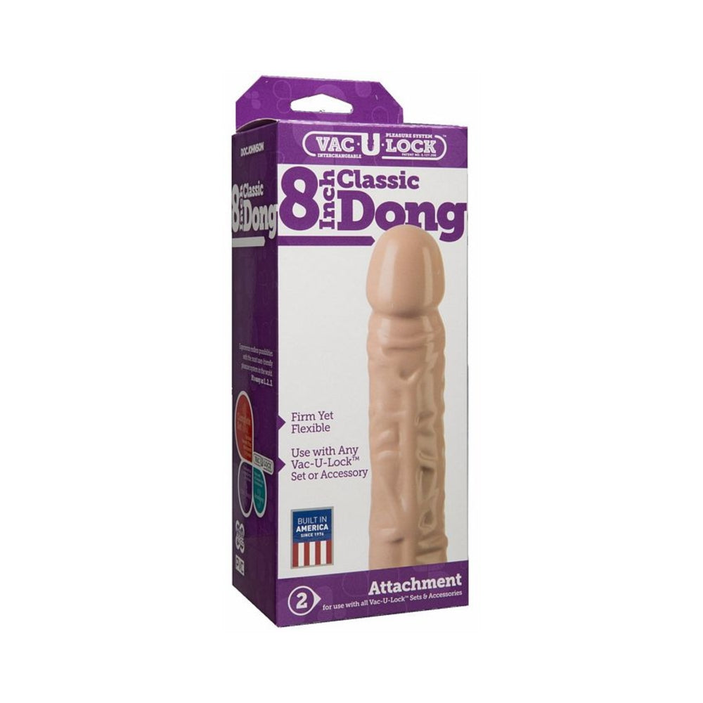 Vac-U-Lock 8" Classic Dong - Beige