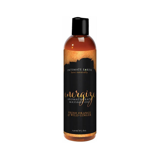 Intimate Earth Energize Massage Oil 8oz