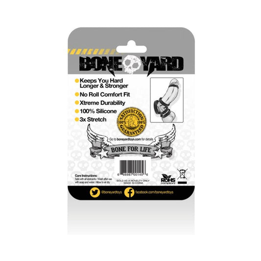 Boneyard Silicone Ring 45mm Black
