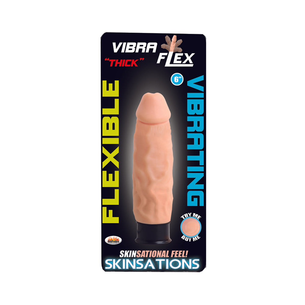 Skinsations Thick Vibraflex/6in Dildo 12 Functions