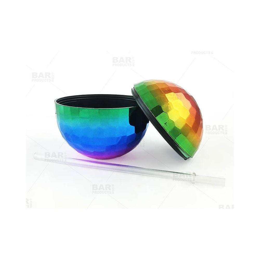 Rainbow Disco Ball Cup
