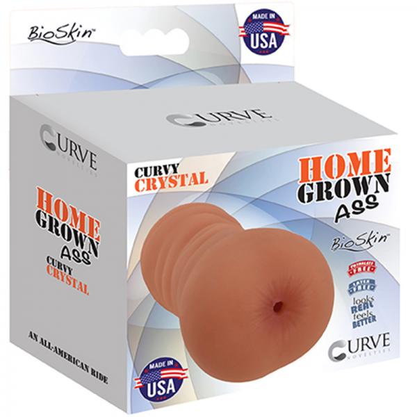 Home Grown Ass Curvy Crystal Stroker Vanilla Beige