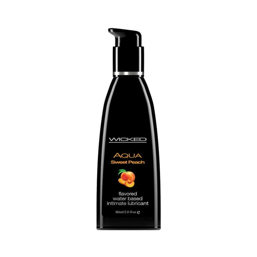 Wicked Aqua Sweet Peach Flavored Lubricant 2oz