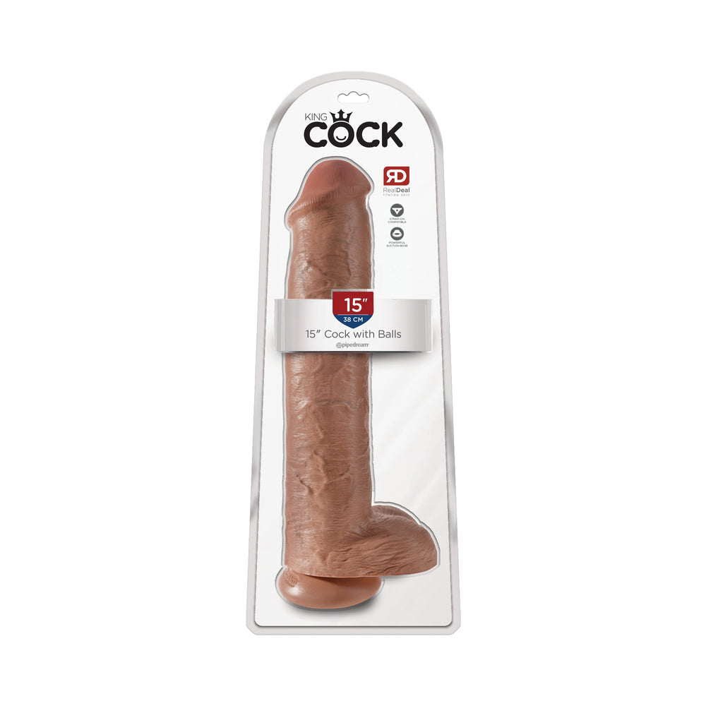 King Cock 15 inches Cock with Balls Dildo