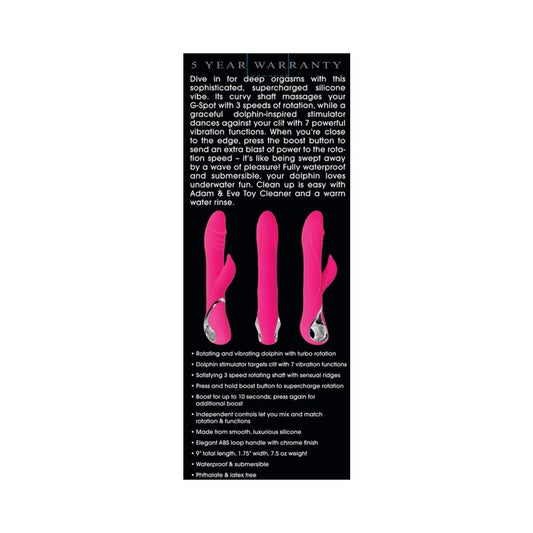 Adam & Eve The Dancing Dolphin Rechargeable Siliconepink