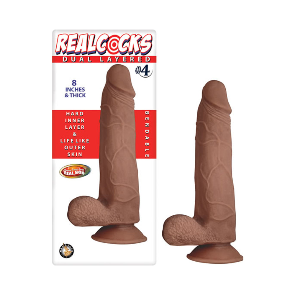 Real Cocks Dual Layered #4 8 inches Dildo