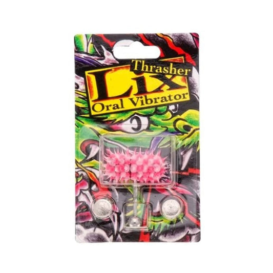 Lix Vibrating Tounge Ring Pierced Gitd Pink (stainless Steel)