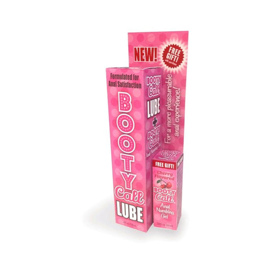Bootycal Lube Duo 4oz Lube 10ml Numbing Gel