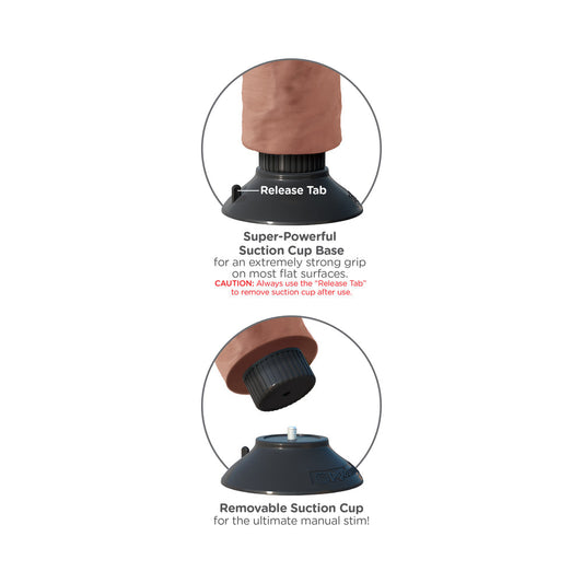 King Cock 8in Vibrating Cock W/balls