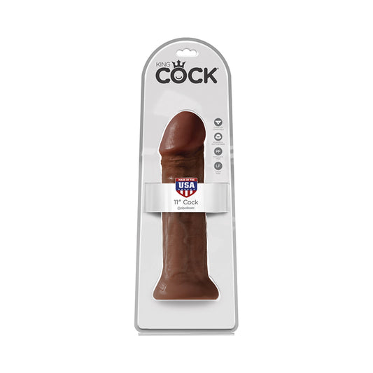 King Cock 11in Cock Brown