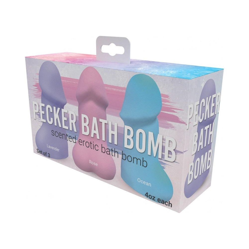 Pecker Bath Bomb - 3pk. Jasmine Scented