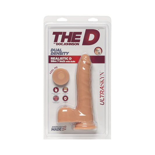 The D Realistic Slim 7in Ultraskyn Vanilla