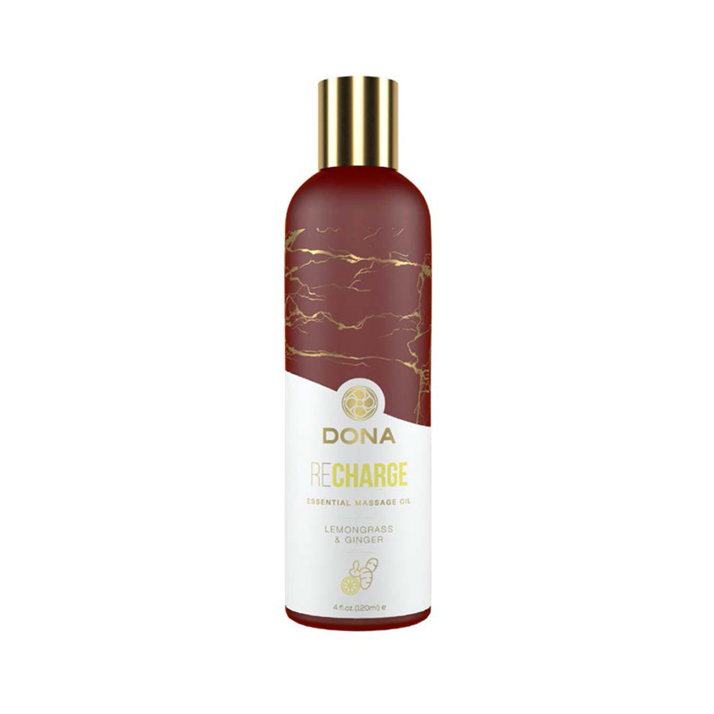 Dona Essential Massage Oil Recharge Lemongrass & Ginger