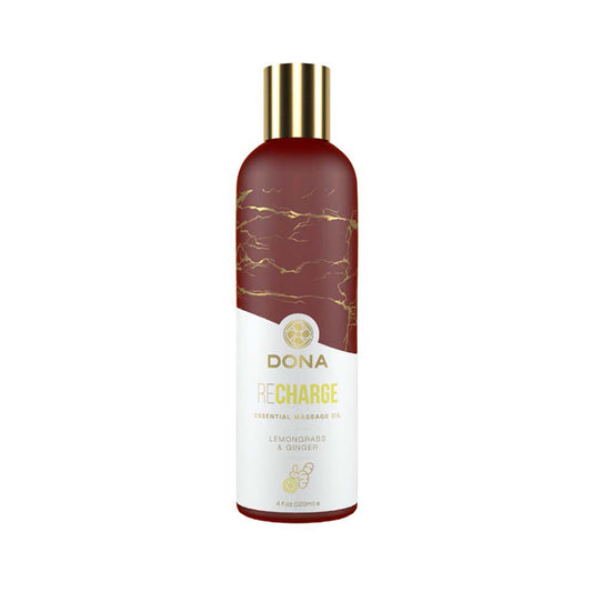 Dona Essential Massage Oil Recharge Lemongrass & Ginger