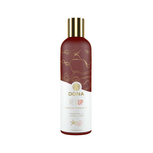 Dona Essential Massage Oil Revup Mandarin & Ylang Ylang 4oz