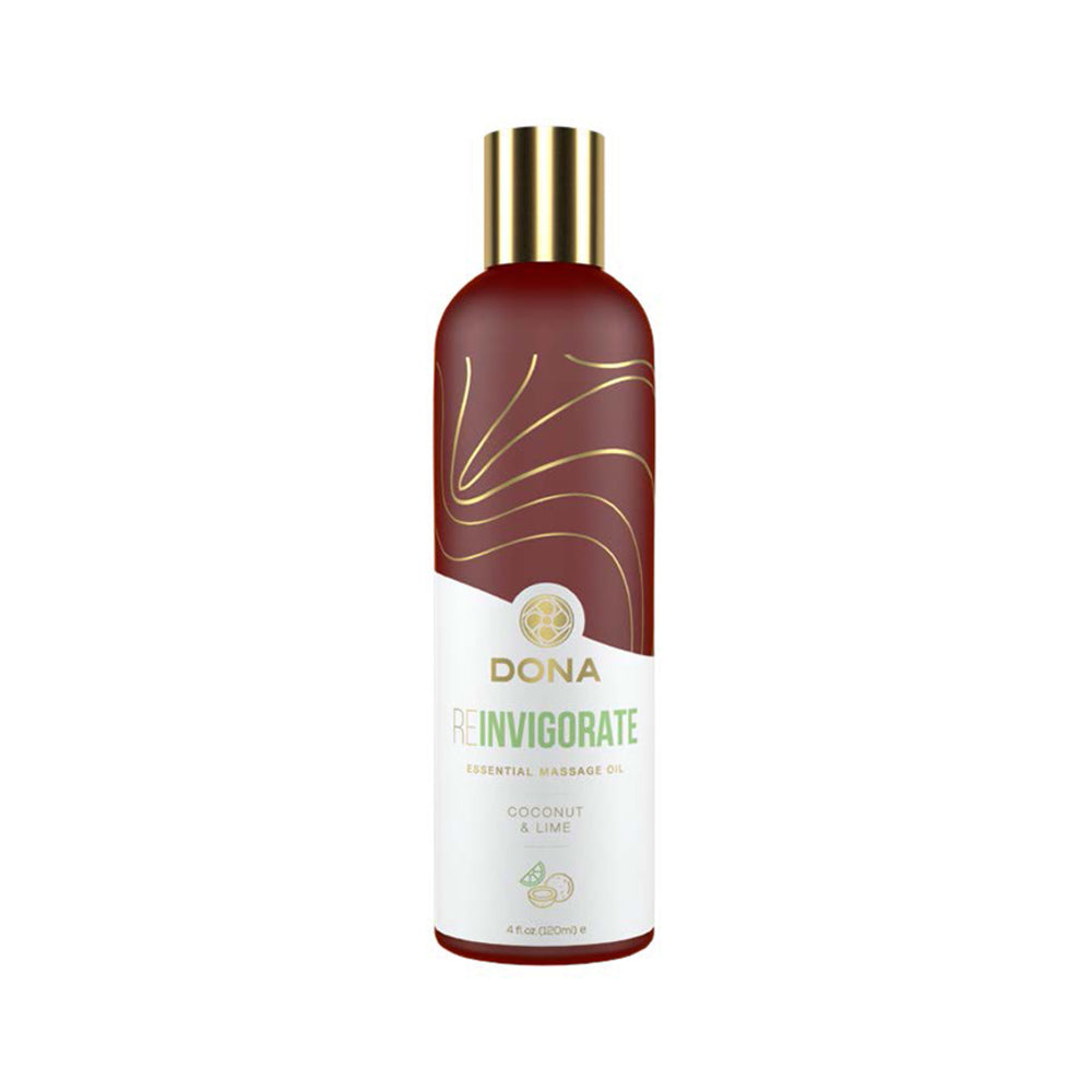 Dona Essential Massage Oil Reinvigorate Coconut & Lime 4oz