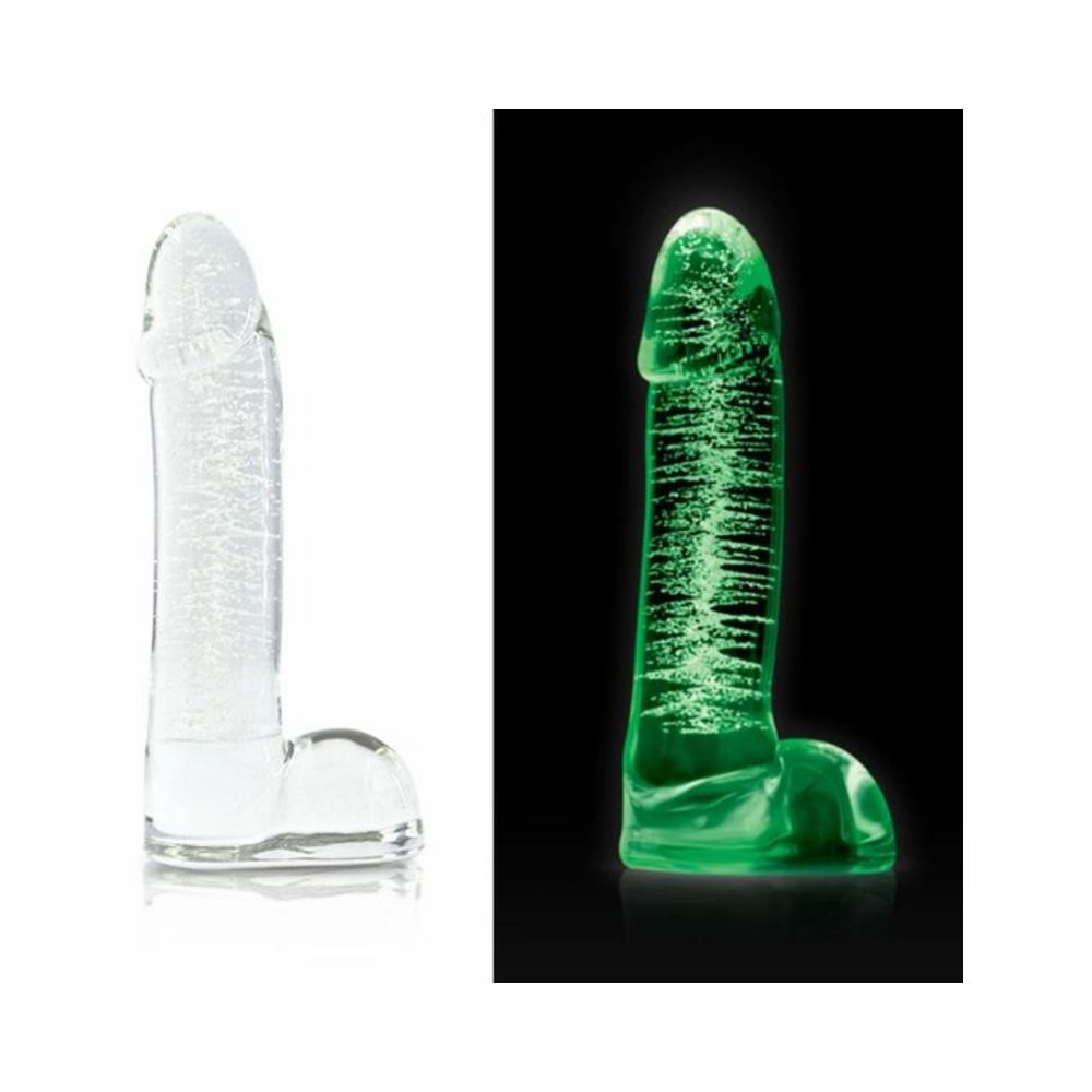 Firefly Glass - Smooth Ballsey - 4in Dildo - Clear