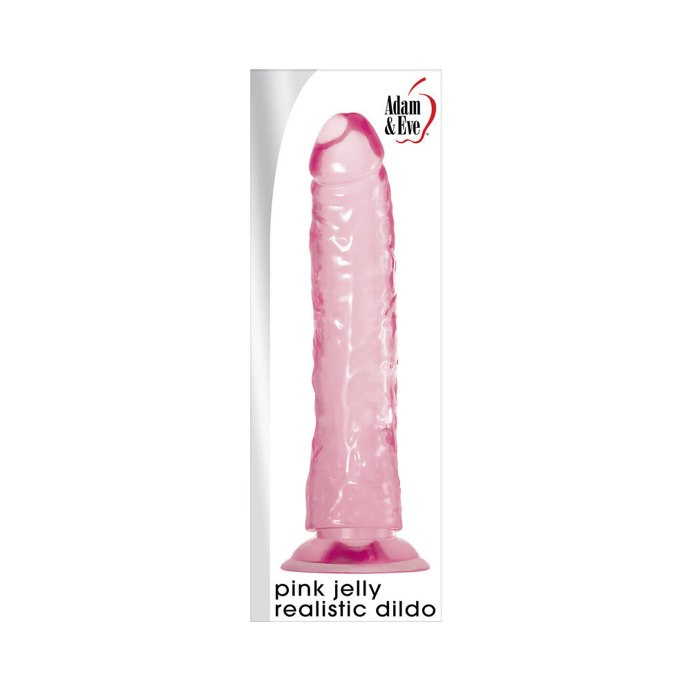 A&E Pink Jelly Realistic Dildo