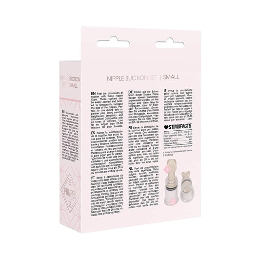 Pumped - Nipple Suction Set Small - Rose