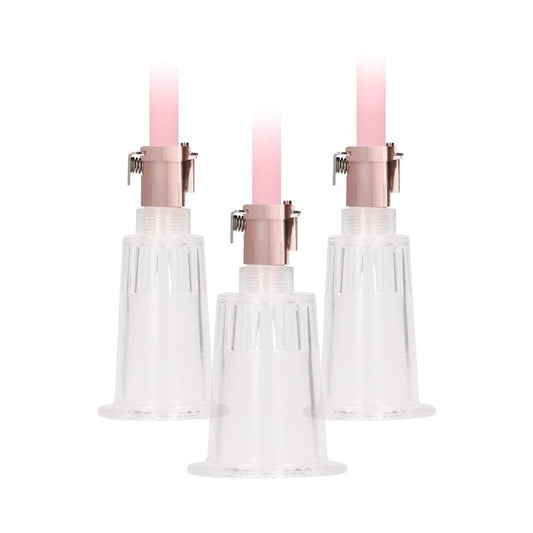 Pumped - Clitoral & Nipple Pump Set Large - Rose