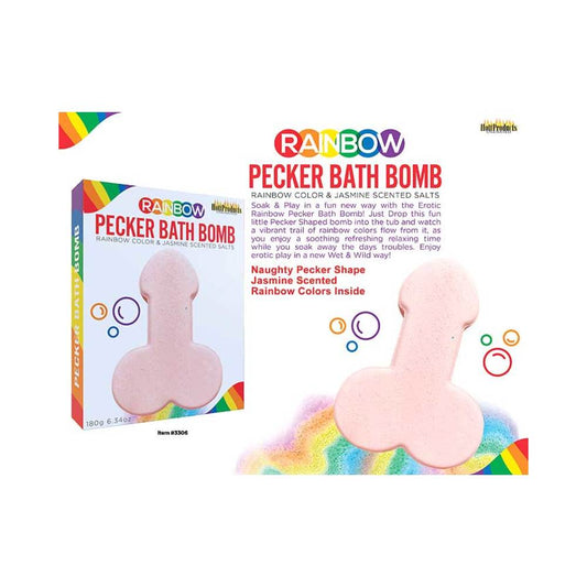 Rainbow Pecker Bath Bomb